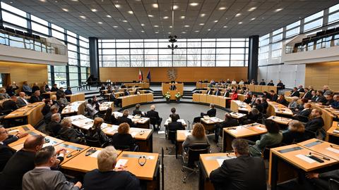 Der Landtag von Thüringen in Erfurt