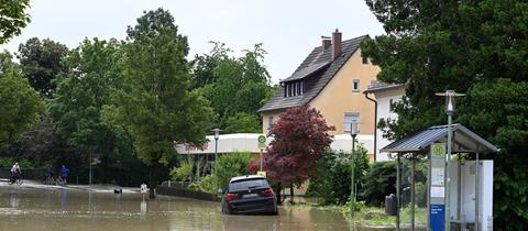 Überschwemmungen nach Starkregen in Baden-Württemberg