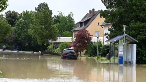 Überschwemmungen nach Starkregen in Baden-Württemberg