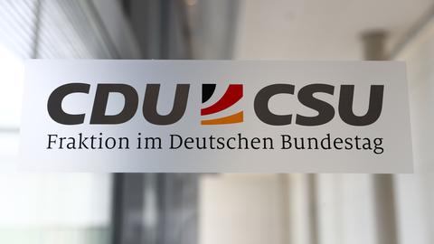 Logo der CDU/CSU-Fraktion im Bundestag (AFP)