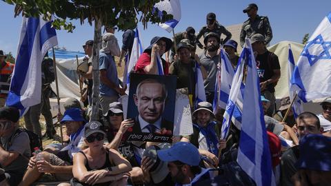 Demonstranten in Israel