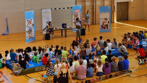 hr2-Wunderwigwam-Schultour in der Grundschule Riedberg