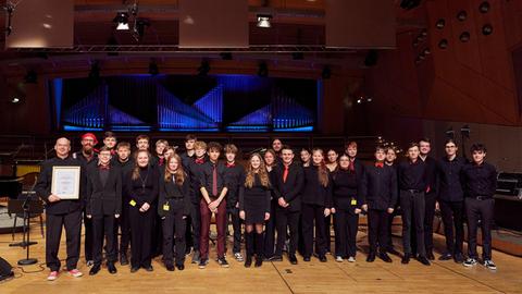 Mit „großer Spielfreude und einem variablen Programm“ belegten die IKS Swing Kids aus Rüsselsheim den 3. Platz. 