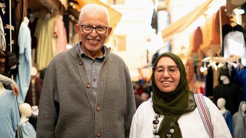 Souad Rais El Kertoubi und ihr Mann Ahmed El Kertoubi.